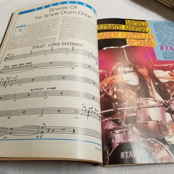 Jan. 1988 Modern Drummer Mag Phil Gould Richie Morales Neil Peart back - Picture 7 of 7